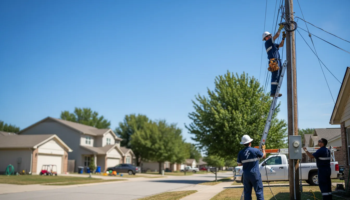 Residential electrician providing installation services in Burlington, PA